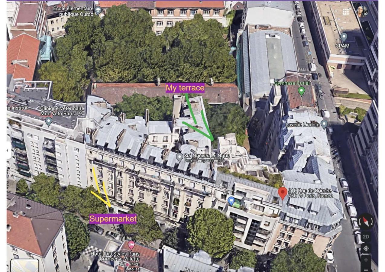 Paris Central Terrasse Jardin Exterior foto